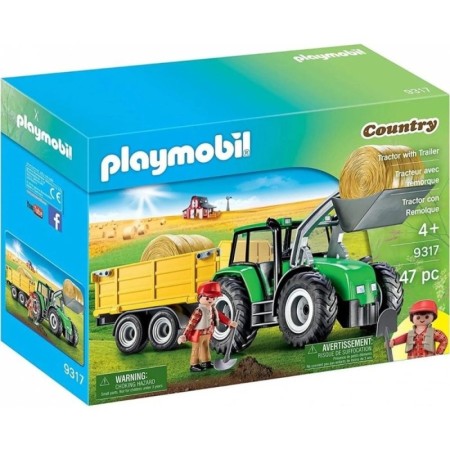 Playmobil - Tractor cu remorca si incarcator frontal Playmobil - 1